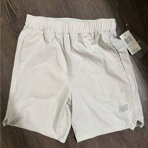 New Balance Girl's Light Gray Athletic Shorts